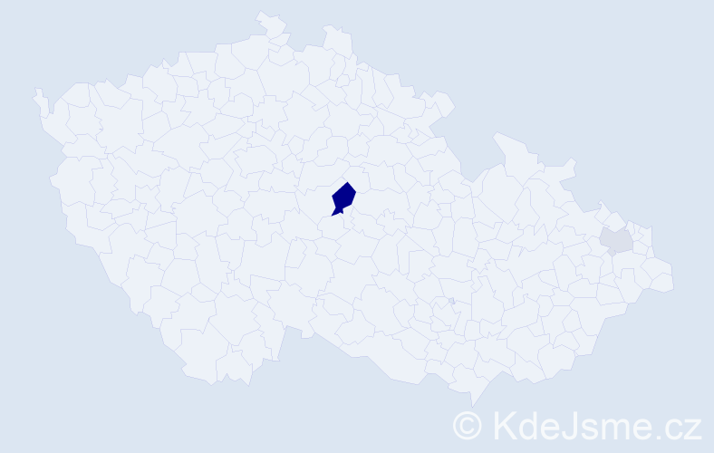 Příjmení: 'Perduľáková', počet výskytů 4 v celé ČR