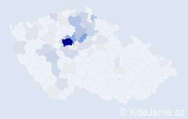 Příjmení: 'Semecká', počet výskytů 217 v celé ČR
