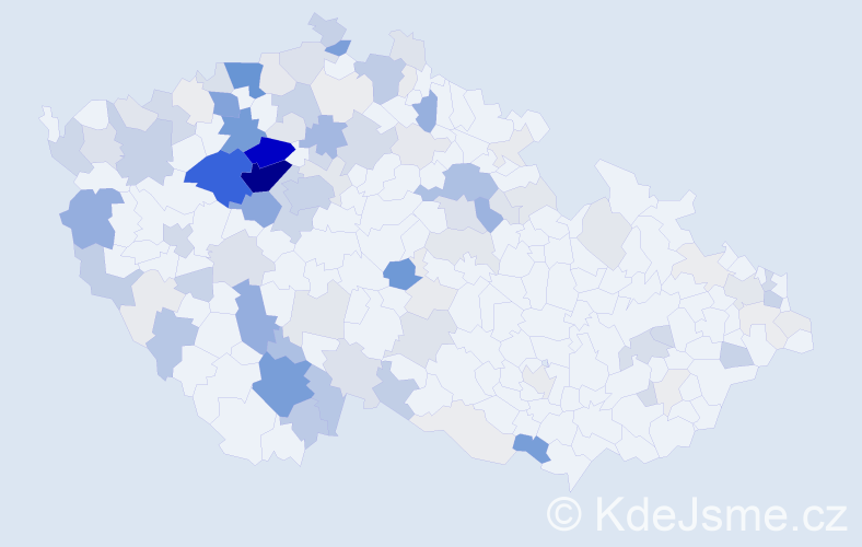 Příjmení: 'Frolík', počet výskytů 546 v celé ČR