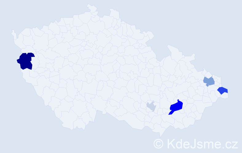 Příjmení: 'Timanová', počet výskytů 11 v celé ČR