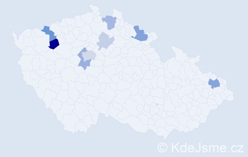 Příjmení: 'Vasilenko', počet výskytů 22 v celé ČR