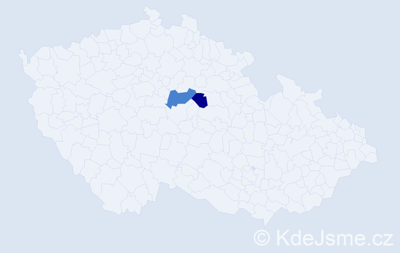 Příjmení: 'Arnožová', počet výskytů 5 v celé ČR