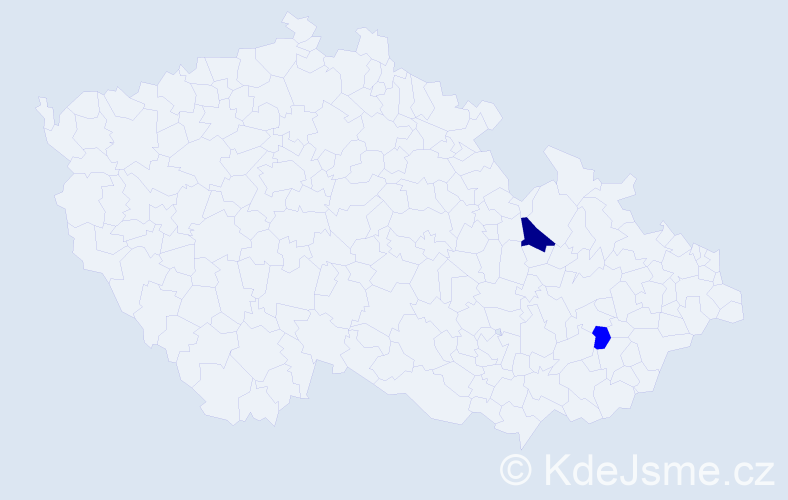 Příjmení: 'Sapperová', počet výskytů 3 v celé ČR