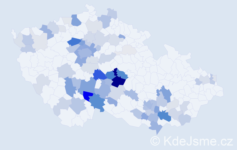 Příjmení: 'Mendl', počet výskytů 254 v celé ČR