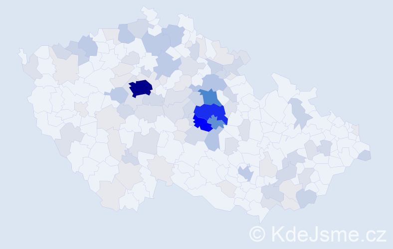 Příjmení: 'Joska', počet výskytů 341 v celé ČR