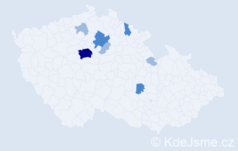 Příjmení: 'Shpytok', počet výskytů 13 v celé ČR