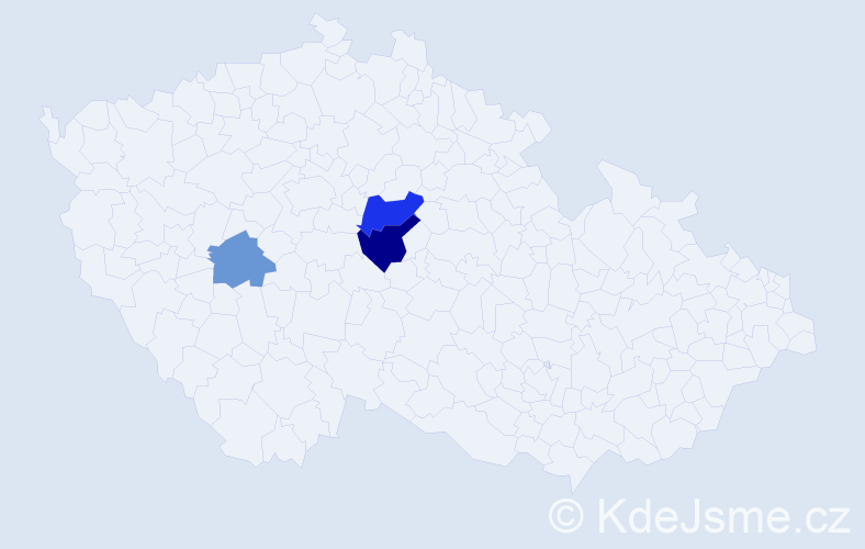 Příjmení: 'Kotriszová', počet výskytů 5 v celé ČR