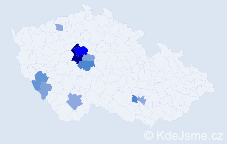Příjmení: 'Babánková', počet výskytů 32 v celé ČR