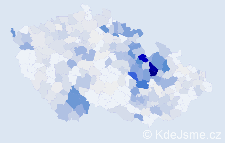 Příjmení: 'Šafář', počet výskytů 1384 v celé ČR