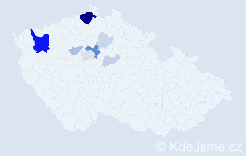 Příjmení: 'Lein', počet výskytů 34 v celé ČR