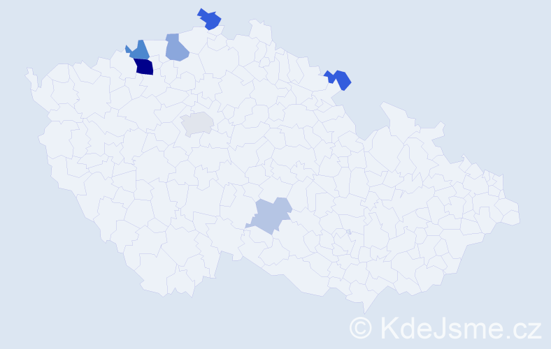 Příjmení: 'Lohse', počet výskytů 17 v celé ČR