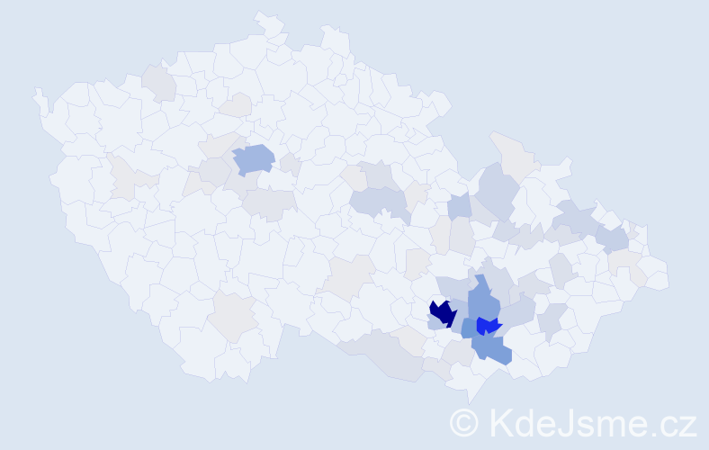 Příjmení: 'Rotrekl', počet výskytů 298 v celé ČR