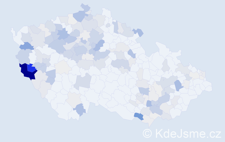 Příjmení: 'Ledvina', počet výskytů 561 v celé ČR