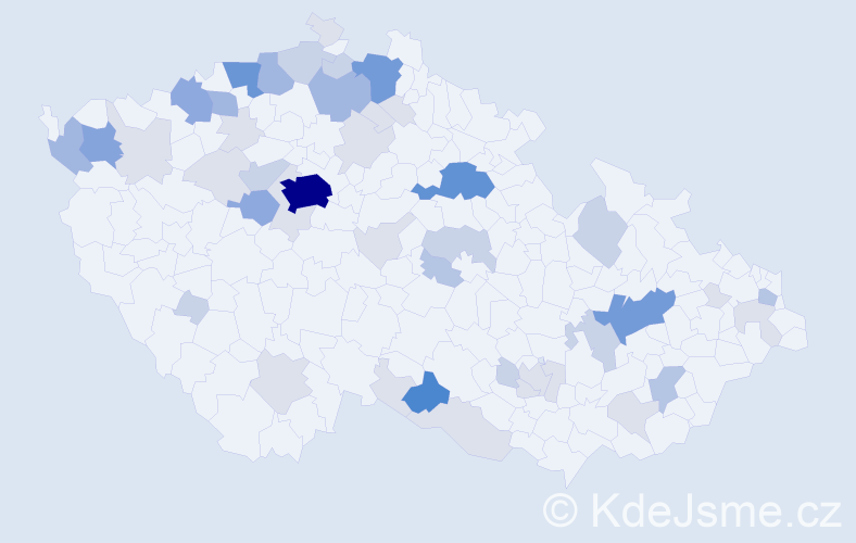 Příjmení: 'Melzer', počet výskytů 146 v celé ČR