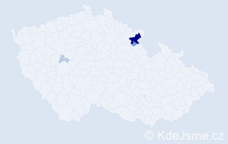 Příjmení: 'Lichter', počet výskytů 14 v celé ČR