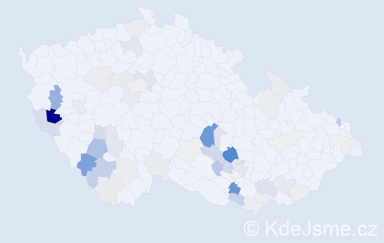 Příjmení: 'Matulková', počet výskytů 149 v celé ČR