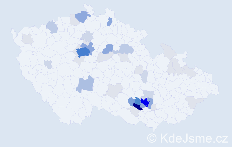 Příjmení: 'Rosendorf', počet výskytů 152 v celé ČR