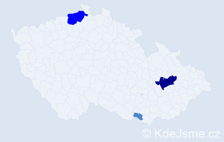 Příjmení: 'Semeňák', počet výskytů 8 v celé ČR