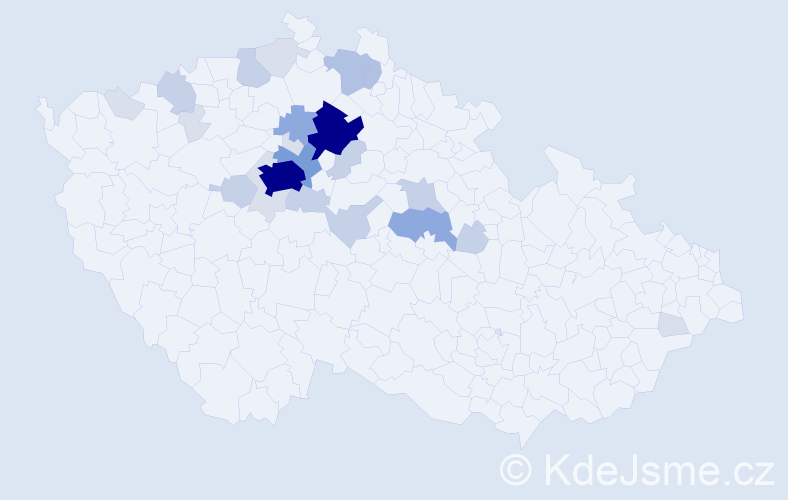 Příjmení: 'Rejmonová', počet výskytů 89 v celé ČR