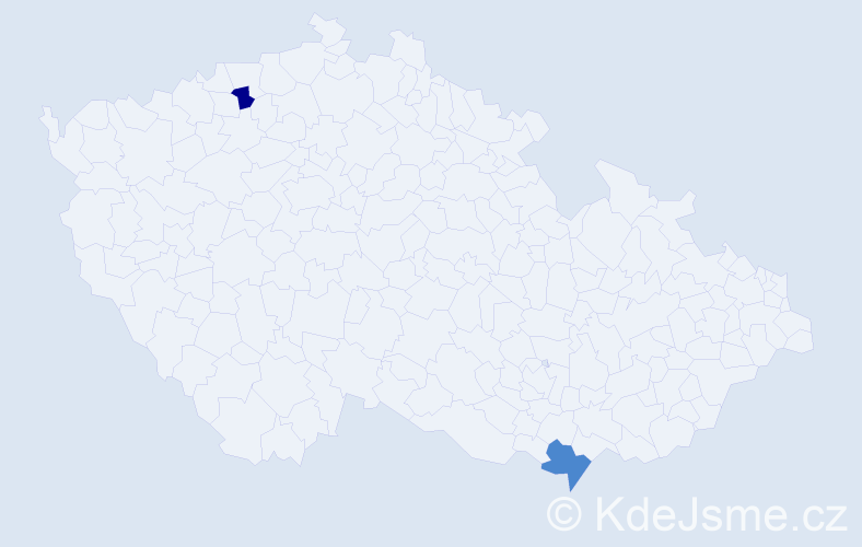 Příjmení: 'Galet', počet výskytů 4 v celé ČR