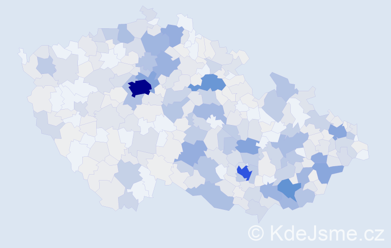 Příjmení: 'Mareček', počet výskytů 2077 v celé ČR