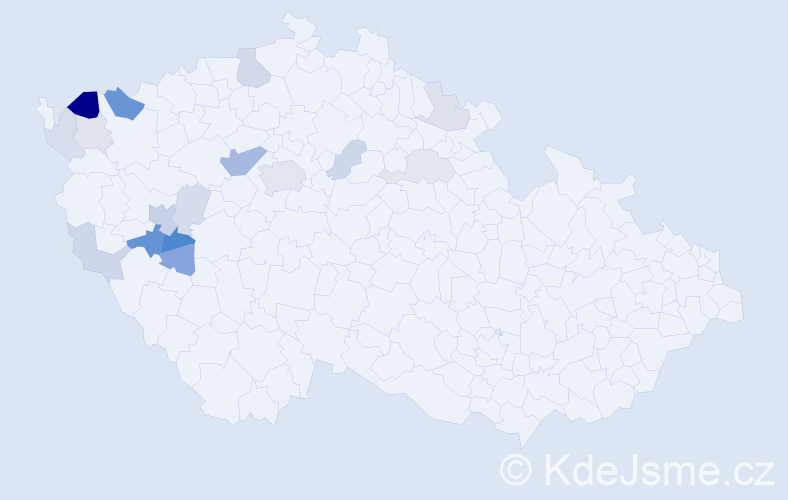 Příjmení: 'Krečová', počet výskytů 41 v celé ČR