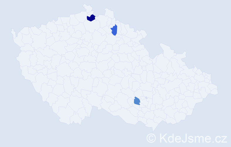 Příjmení: 'Pitruška', počet výskytů 14 v celé ČR