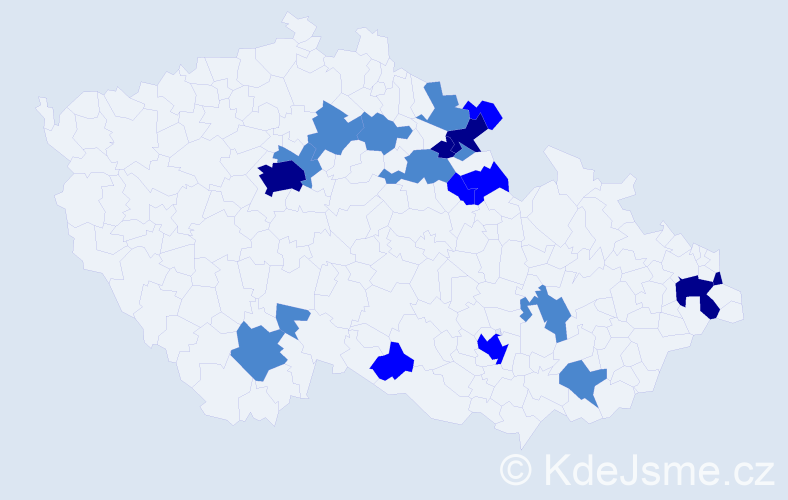 Příjmení: 'Alinová', počet výskytů 35 v celé ČR