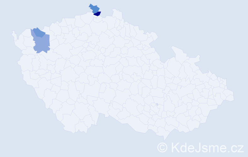 Příjmení: 'Grondzár', počet výskytů 12 v celé ČR
