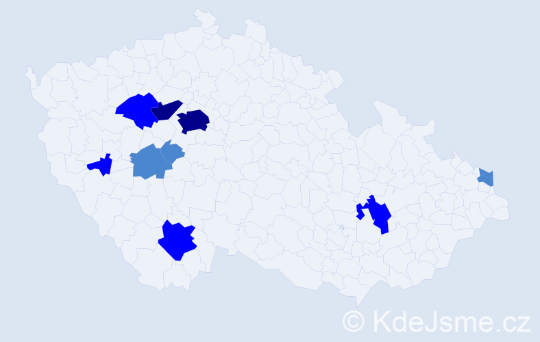 Příjmení: 'Cibík', počet výskytů 18 v celé ČR