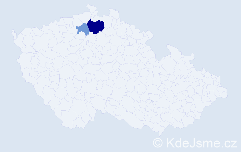 Příjmení: 'Bistula', počet výskytů 12 v celé ČR