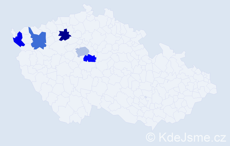 Příjmení: 'Lukanyuk', počet výskytů 6 v celé ČR