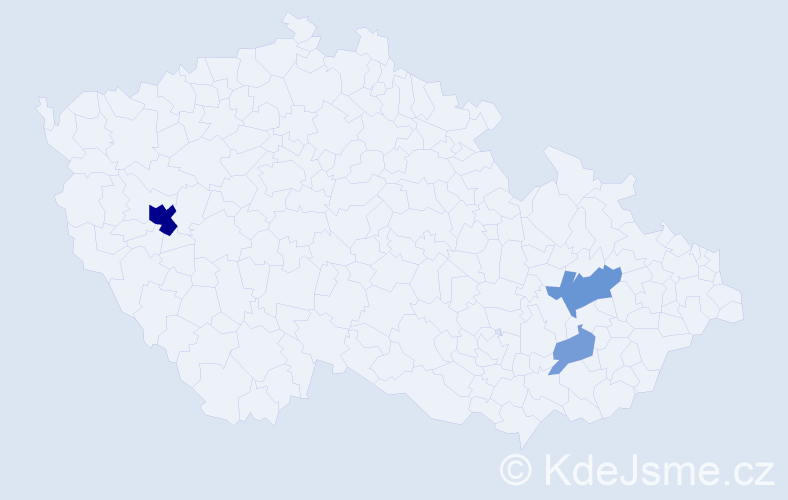 Příjmení: 'Michalidesová', počet výskytů 9 v celé ČR