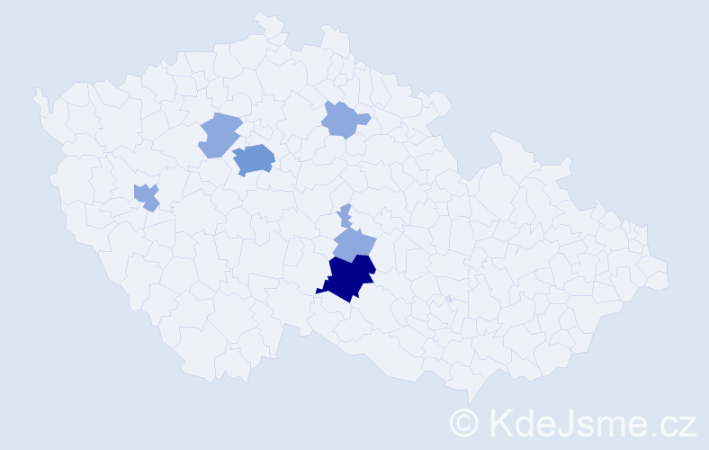 Příjmení: 'Műhlfeit', počet výskytů 13 v celé ČR