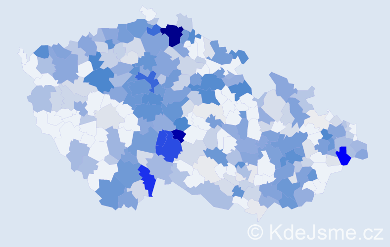 Příjmení: 'Kotek', počet výskytů 1499 v celé ČR