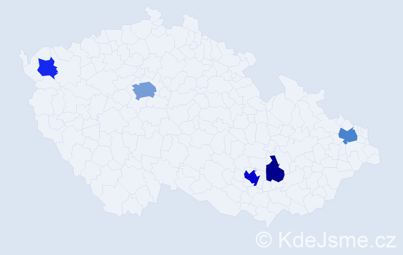 Příjmení: 'Terzić', počet výskytů 12 v celé ČR