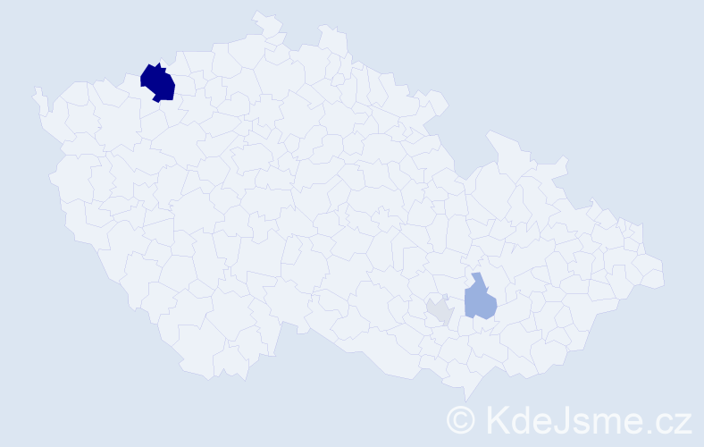 Příjmení: 'Nudčenko', počet výskytů 10 v celé ČR