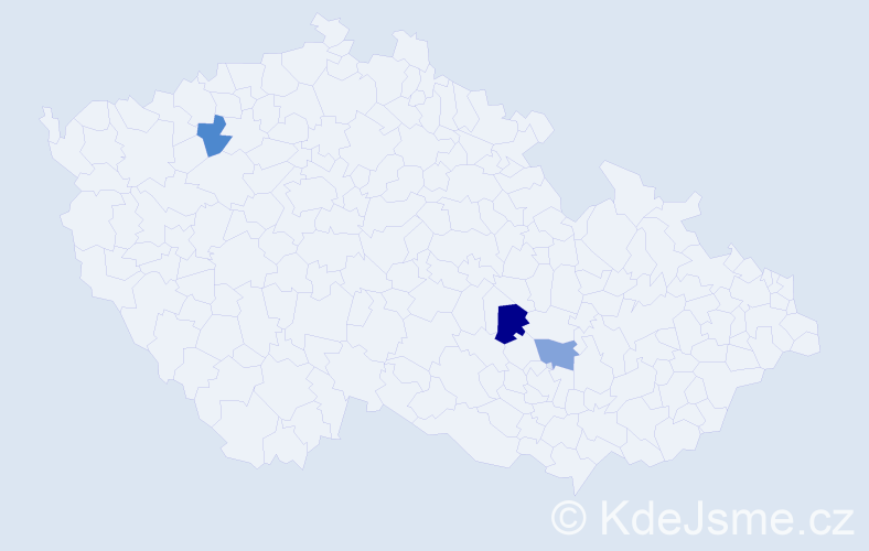 Příjmení: 'Brdárová', počet výskytů 7 v celé ČR