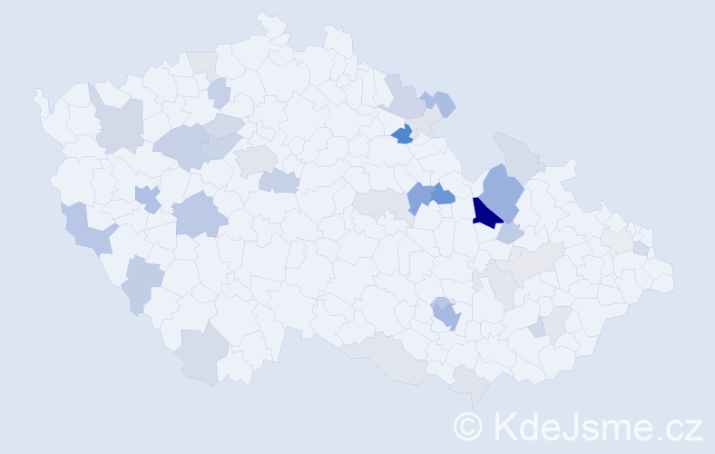 Příjmení: 'Schwabová', počet výskytů 97 v celé ČR
