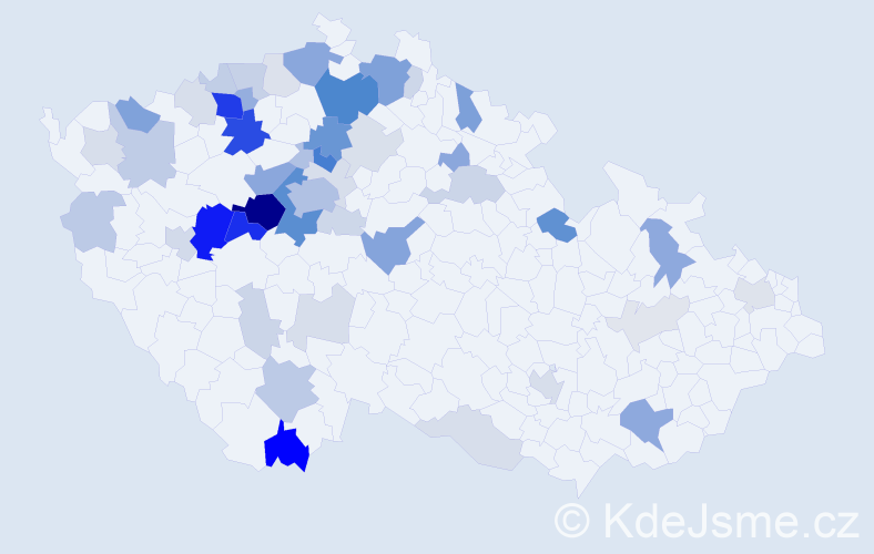 Příjmení: 'Kreisinger', počet výskytů 164 v celé ČR