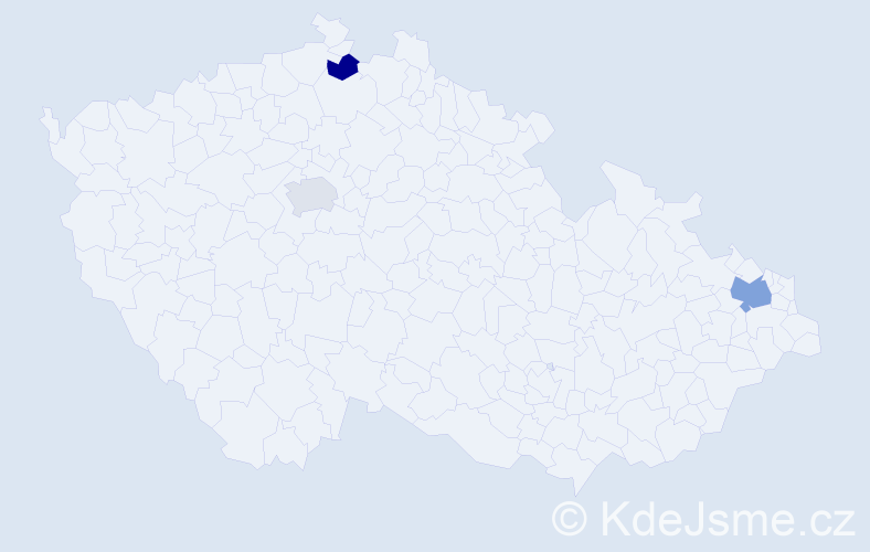 Příjmení: 'Kondéová', počet výskytů 4 v celé ČR