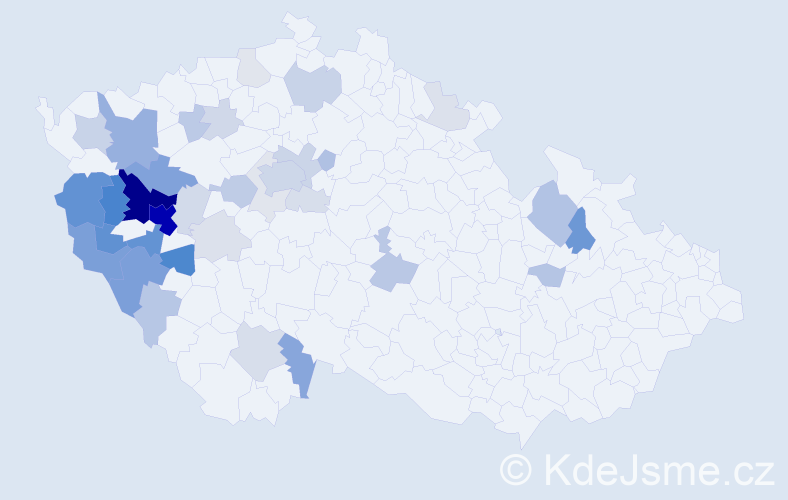 Příjmení: 'Kočandrlová', počet výskytů 137 v celé ČR