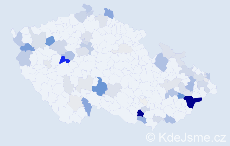 Příjmení: 'Provázková', počet výskytů 177 v celé ČR