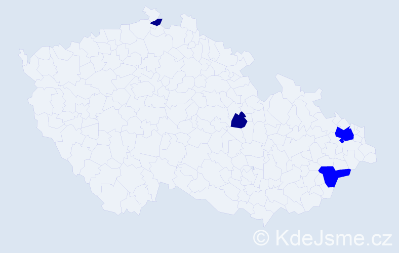 Příjmení: 'Matoš', počet výskytů 10 v celé ČR