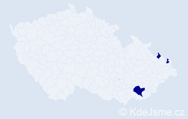 Příjmení: 'Kunkel', počet výskytů 6 v celé ČR
