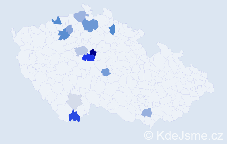 Příjmení: 'Paloučková', počet výskytů 41 v celé ČR