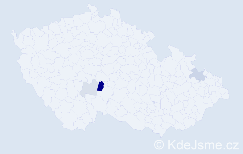 Příjmení: 'Beigel', počet výskytů 6 v celé ČR