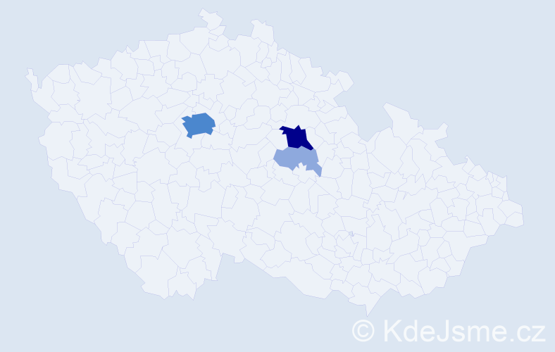 Příjmení: 'Mzyková', počet výskytů 10 v celé ČR