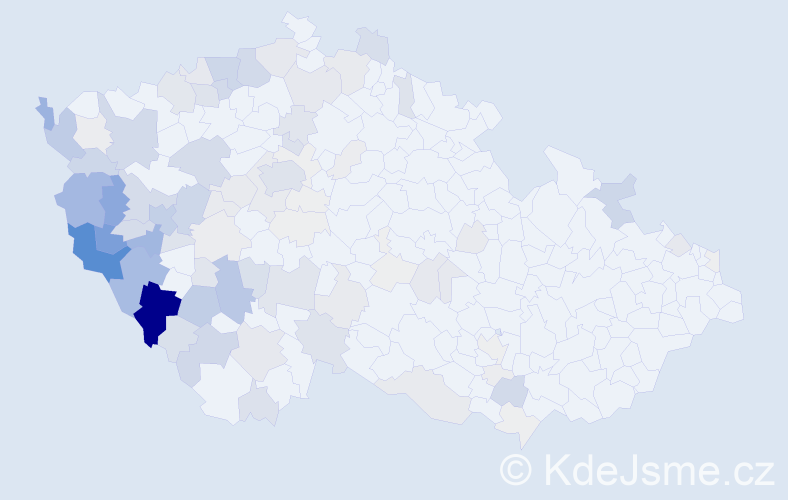 Příjmení: 'Šperl', počet výskytů 454 v celé ČR