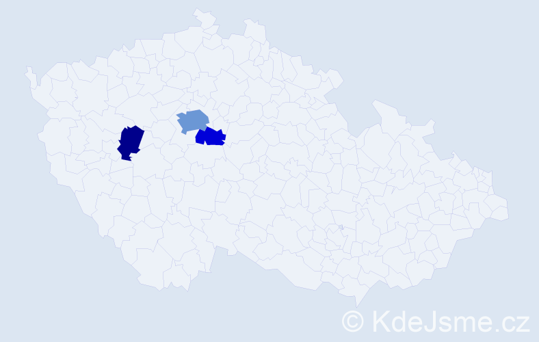 Příjmení: 'Tenzer', počet výskytů 7 v celé ČR